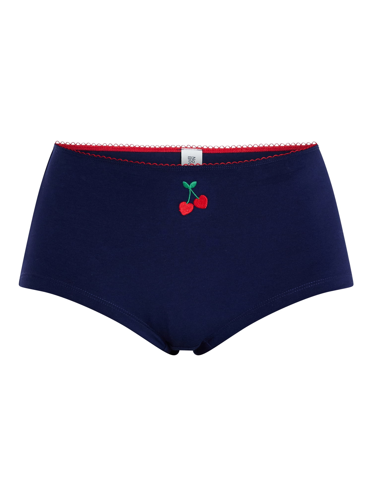 No Boundaries Cotton and Pointelle Boyshort Panties, 3-Pack, Women's XS-XXXL