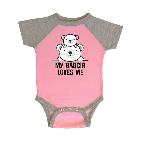 

Inktastic My Babcia Loves Me Bear Baby Boy Gift Baby Boy or Baby Girl Bodysuit