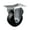 Rigid - No Brake - Black, variant on 4 Inch Soft Rubber Wheel Swivel Top Plate Caster Set with Brake Service Caster