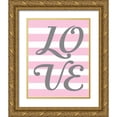 thumbnail image 1 of Robinson, Tamara 26x32 Gold Ornate Wood Framed with Double Matting Museum Art Print Titled - Love Stripe, 1 of 4