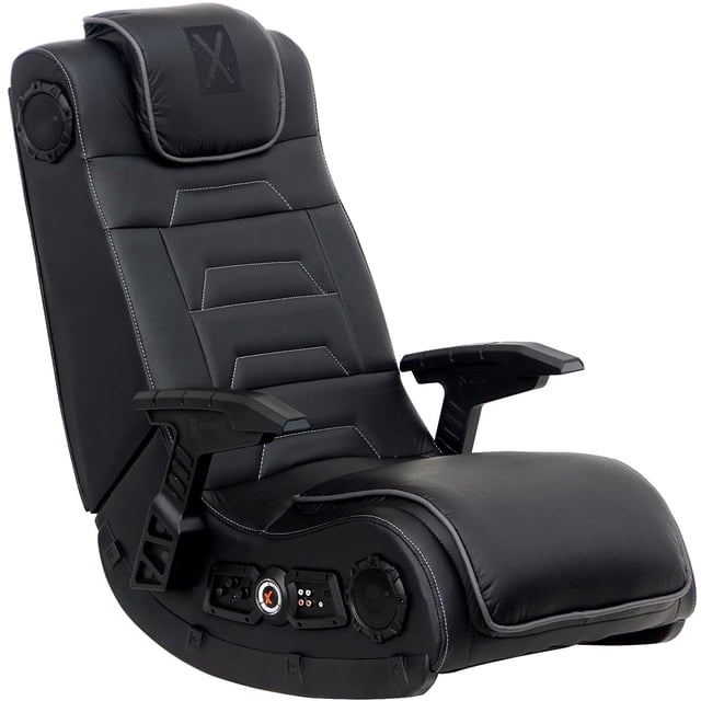 Silla de Videojuegos X Rocker XR42223286 Vibrante Audio de Alta Tecnología Capacidad Inalámbrica Ergonómico Cuero Negro Flash Furniture XR42223286