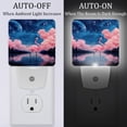 thumbnail image 2 of Starry Flamingos LED Square Night Lights - Bright and Compact Bedroom or Bathroom Lighting Solution with Auto on/Off Sensor - Set of 2 Square Shaped Nightlights, 2 of 6