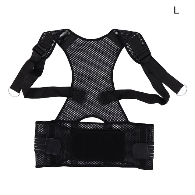 ATTOE Posture Corrector Thin Mesh Cloth Shoulder Back Waist Wrap Brace Orthotics Lumbar Clavicle Support Breathable for SummerL-4512