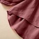 thumbnail image 4 of MHFRRA Camiseta de Manga Larga con Cuello Redondo y Bordado para Mujer, Estilo Bohemio, Holgada, Estilo Vintage, con Apliques Florales Rojo, 4 of 5