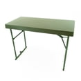 thumbnail image 4 of Folding Table and Chairs, Plastic Folding Table with Oxford Cloth Folding Chair 1.75" Combo Kit 2 Chairs, Portable Durable Plastic - Green, 4 of 4