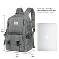 thumbnail image 2 of KAUKKO Mochila elegante para computadora portátil Mochila multipropósito, 18.49L (21 Greypot) KAUKKO KS21-Greypot, 2 of 5