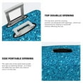 thumbnail image 5 of Disketp Blue Glitter Elastic Travel Luggage Cover Travel Suitcase Protective Cover For Trunk Case Apply To 18''-32'' Suitcase Cover (Luggage not included)-Medium, 5 of 9