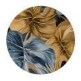 thumbnail image 4 of PIKWEEK Palm Leaves with Lush Branches and Leaves, Tropical Jungle Palm Leaves with Charming Colors Round Tablecloth Waterproof Resistant Fabric White, 4 of 8