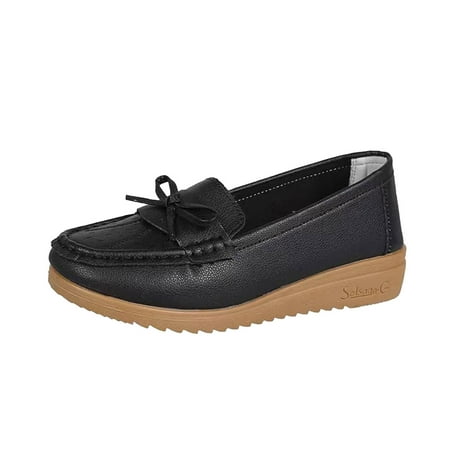 

Blphud New Trends Shoes Summer Shoes for Women 2024 Casual Womens Summer Sandals Ladies Fashion Solid Color Breathable Hollow Leather Bow Decorated Flat Casual Single Shoe Casual Shoes Black 39