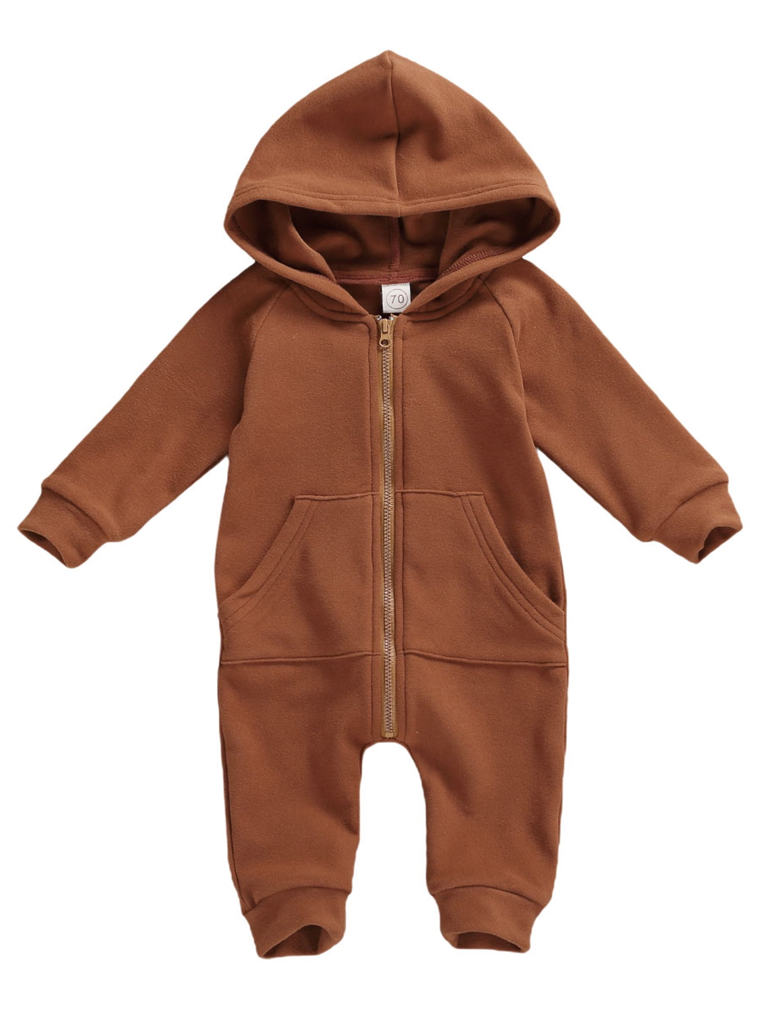Bear Friends Hooded Suit Baby all in one outfit long sleeve NB 0-3 3-6 mths 