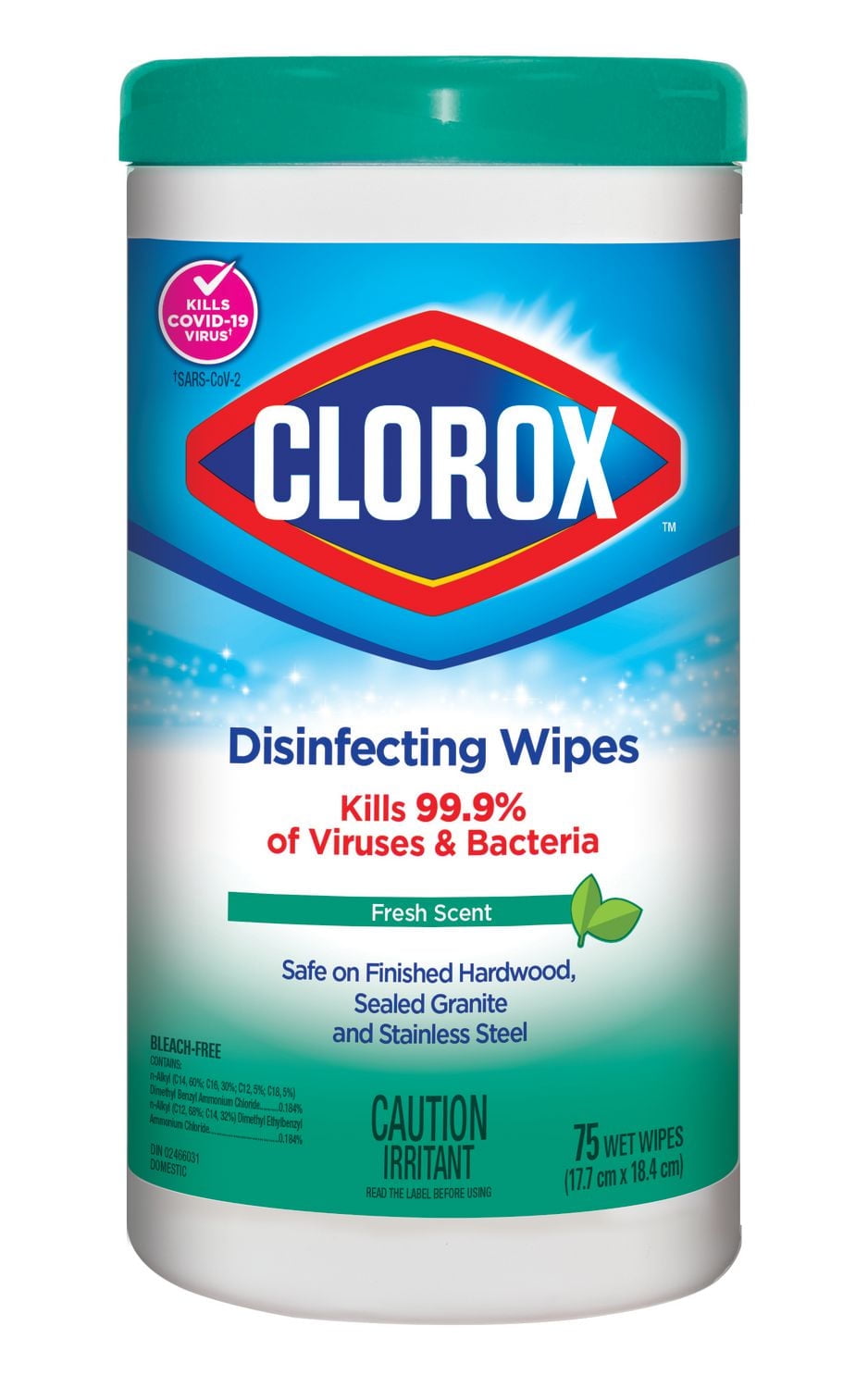 Clorox® Disinfecting Wipes, Fresh Scent, 75 Count