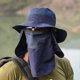 thumbnail image 2 of SZTXJ Fishing Hats for Men and Women Men's Hiking Hat with Wide Brim Face Cover Beach Sun Hat Safari Hunting Gardening Foldable Bucket Hat, 2 of 5