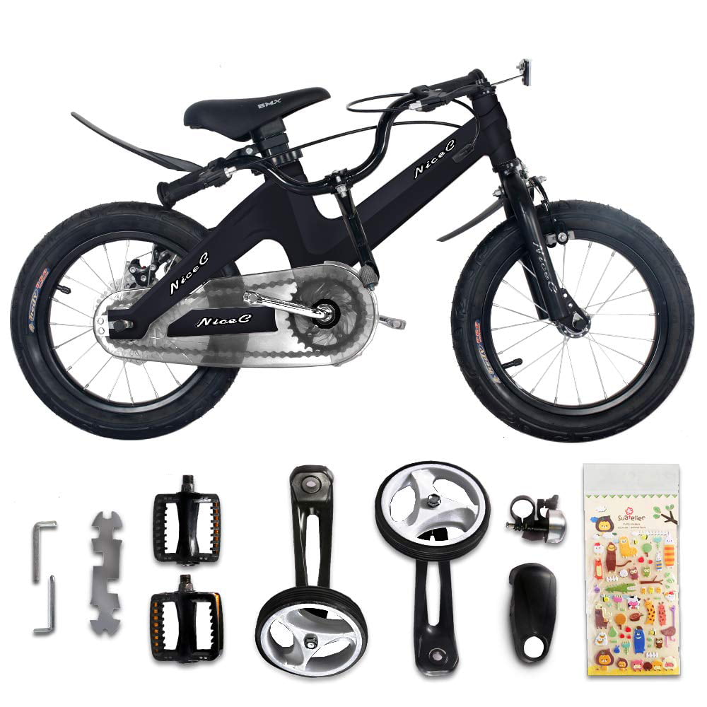Wangkangyi Children's Bicycle 12 Inch Unisex Children's Bicycle with Front and Rear Brake and Stabilisers for Children V-Brake Front Stabilisers Pneumatic Tyres from 2-9