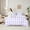Light Purple White, variant on jejeloiu Geometric Plaid Twin Bedding Sets 7-Piece,Modern Geometric Aesthetic Bedding Comforter Set,Pink White Sheet Sets For Girls,Microfiber Room Decoration Reversible
