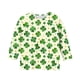 thumbnail image 5 of Blusas y camisas de manga larga con cuello redondo, informales, con estampado del Día de San Patricio, de manga tres cuartos y cuello redondo, para niños de talla mediana y grande., 5 of 6