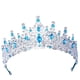 thumbnail image 5 of Tocado Shinning Princess Joyas para el cabello Rhinestone Tiara Corona nupcial Azul oscuro Fernando, 5 of 8