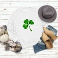 thumbnail image 4 of Womens St. Patrick'S Day Sweater Crew Neck Loose Fit Long Sleeve Womens Holiday Clothing,White,S, 4 of 5