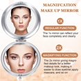 thumbnail image 5 of Small Compact Mirror Folding Pocket Makeup Mirror Round Hand Held Mirror Cosmetic Magnifying Compact Mirror Rhinestone Mirror with 1X/2X Magnification for Women Girls Travel(Bright Colors), 5 of 6