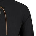 thumbnail image 4 of Afdoent Men's Polo Shirts 2025 Male Long Sleeve Beach Shirt With Stand Collar Lightweight Linen Blend Leisure Shirt For Summer Outdoor Boho Style Casual Bussiness, 4 of 6