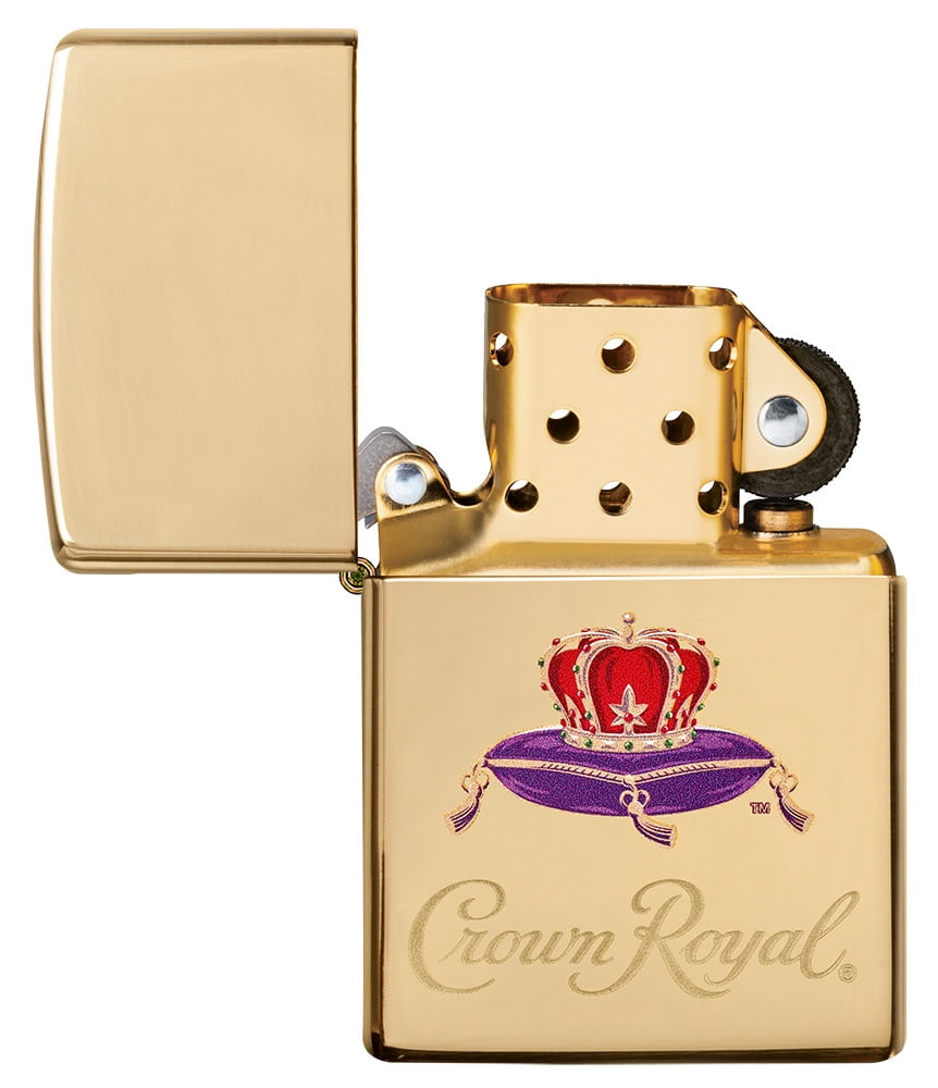 Zippo Crown Royal High Polish Brass Pocket Lighter