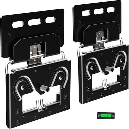 Ultra Slim TV Wall Mount Compatible with 14"-80" Flat & Frame TVs, 0.3" Micro-Gap Low Profile TV Mount, Minimalist Look, Blends Any Interior, Hold up to 100Lbs