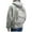 Light Gray, variant on Backpack Hoodie with Built-in Book Bag, Zipper Pocket Travel Sweatshirt Jacket for Men & Women (Light Gray,L)
