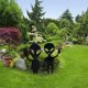 thumbnail image 4 of Acrílico Negro Alien jardín decoración al aire libre valla de regalo Yard Planet personas adornos de jardinería (13*28 CM) Sincero Electrónica, 4 of 5