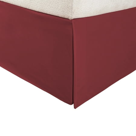 - Superior 1500 Series Microfiber Pleated, Wrinkle Resistant, Platform Solid Bed Skirt with 15