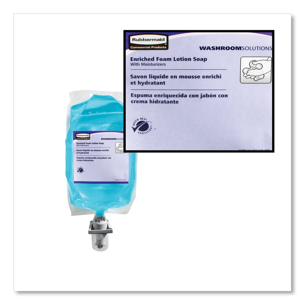 Rubbermaid Commercial FG750112 Autofoam Lotion Soap with Moisturizer 1100 mL Hand Soap Refill (4/Carton)
