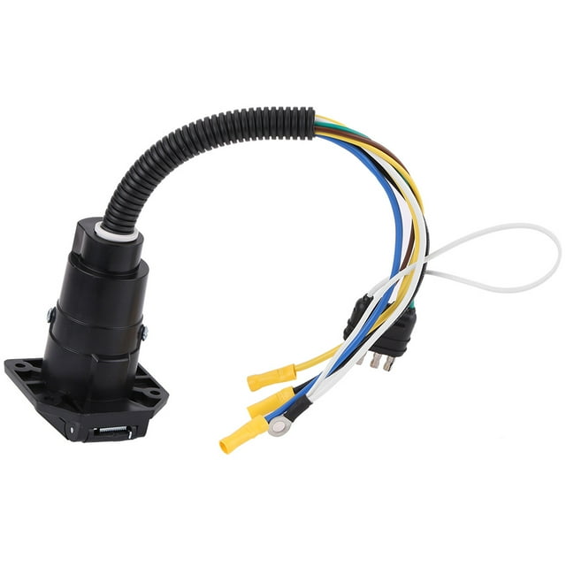 Durable Trailer Socket Adapter, 4 7 Way Adapter, Plug Adapter Converter, For Towbar Trailer Lightweight Easy To Install