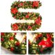 thumbnail image 2 of Guirnalda de ratán para Navidad, decoración para escaleras, chimenea, árbol de Navidad, pancarta de ratán, coronas para escaleras con luz, 2 of 5