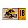 Jurassic Park | 1993 Jeep Wrangler Sahara #18 | Jurassic Park #18 | Metal Stamped Replica Prop License Plate