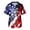 Red, variant on 4th Of July Scrubs Top for Men Regular Fit Patriotic V-Neck Short Sleeve Graphic Printed Tops 2026 Summer Comfort Stretchy Nurse Scrubs with Pockets Navy XXXXXL