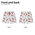 thumbnail image 4 of Rocae Koi Fish Corals,Spring Summer for Teen Beach Trunks Boys Swim Trunks with Compression Liner Quick Dry Board Shorts, 4 of 9