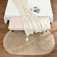 thumbnail image 7 of Homore Ultra Soft Modern Oval Rugs for Bedroom,2.6' x 5.3',Camel, 7 of 7