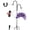 #1375-C, variant on Creatitoy Rust Proof Metal Bird Feeder Hook with Waterproof Cap, Detachable Outdoor Iron Hanger for Courtyard, Tree Branch, Railing and Window Sill