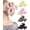 4.1" Black+Brown+Beige+Pink, variant on 4 Pack Cute Bow Claw Clip for Women, Nonslip Large Matte Strong Hold Bows Hair Clips for Thin and Thick Hair | Chic Hair Styling Accessories
