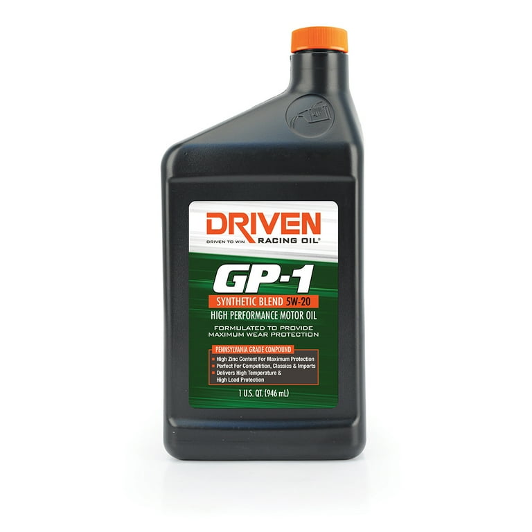 Driven Racing Oil GP-1 Semi-Synthetic 5W20 Driven Racing Oil GP-1 Semi-Synthetic 5W20