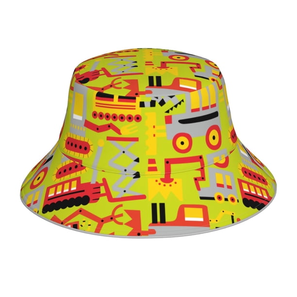 Fotbe Cars Sombrero Tipo Pescador con Estampado – Sombrero de Sol de Algodón de Moda para Playa, Golf, Pesca