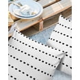 thumbnail image 3 of Outdoor Throw Pillow Cover Boho Black Geometric Dots on White Waterproof Cushion Covers 2 Pack Modern Simplistic Style Pillow Cases Home Decoration for Patio Garden Couch Sofa, 3 of 7
