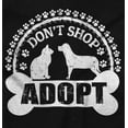 thumbnail image 2 of Dont Shop Adopt Cat Dog Pet Owner Long Sleeve TShirt Men Women Brisco Brands S, 2 of 5
