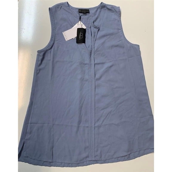BOBEAU Women's Sleeveless V-Neck Top- Dusty Teal- Medium New with box/tags