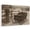 Brown, variant on Christmas Sleigh Canvas Wall Art 10" x 8" Winter Vintage Farmhouse Wreath Pine Tree Snow Frame Picture Prints, Ready to Hang Waterproof Artwork Decor for Bathroom, Kitchen Small Wall Spaces