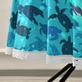 thumbnail image 4 of Coolnut 60" Sea Turtle Round Tablecloth, Waterproof Spillproof Polyester Fabric Table Cover with Zipper Umbrella Hole for Outdoor Patio Garden Dining Party, 4 of 7