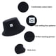 thumbnail image 5 of Sombrero de pescador plegable con linda sonrisa, sombreros de pescador de doble cara, sombrero de visera solar de algodón, sombrero de pescador para viajes al aire libre y compras, 5 of 5