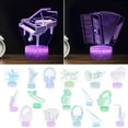 thumbnail image 1 of Iumwxz Lamp Light Musical Instrument Night Light Led Colorful 16-Color Remote Control Desk Lamp Floor Lamp Room Decor White Pc＋Abs, 1 of 1