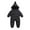 Black, variant on Otqutp Baby Boys Snowsuit Unisex Winter Jumpsuit Toddler Hooded Zipper Romper Girls Boys Thicken Warm Outwear Coverall