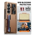 thumbnail image 4 of Oupeigar for Samsung Galaxy Z Fold 7 Case RFID Wallet with Cards Holder [Hinge Cover] [Camera Cover] Shockproof Silicone Protective Phone Case-Gold, 4 of 9