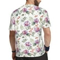 thumbnail image 2 of Wukai Orchids Flowers Print Men's Short-Sleeved Mesh T-Shirt,Quick-Dry Short Sleeve Workout T-Shirt-3X-Large, 2 of 8
