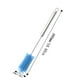 thumbnail image 3 of Semi-Automatic Silicone Cleaning Brush | Stainless Steel Handle | Long Ergonomic Design | For Cups & Kitchenware | Soft Durable Bristles | 15.55x1.96in | Multi-Purpose | Portable, 3 of 5
